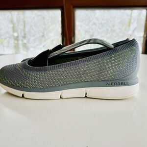Merrell Zoe‎ Sojourn E-Mesh Q2 Slip On Ballet Shoes Women’s Size 9.5 Grey Travel